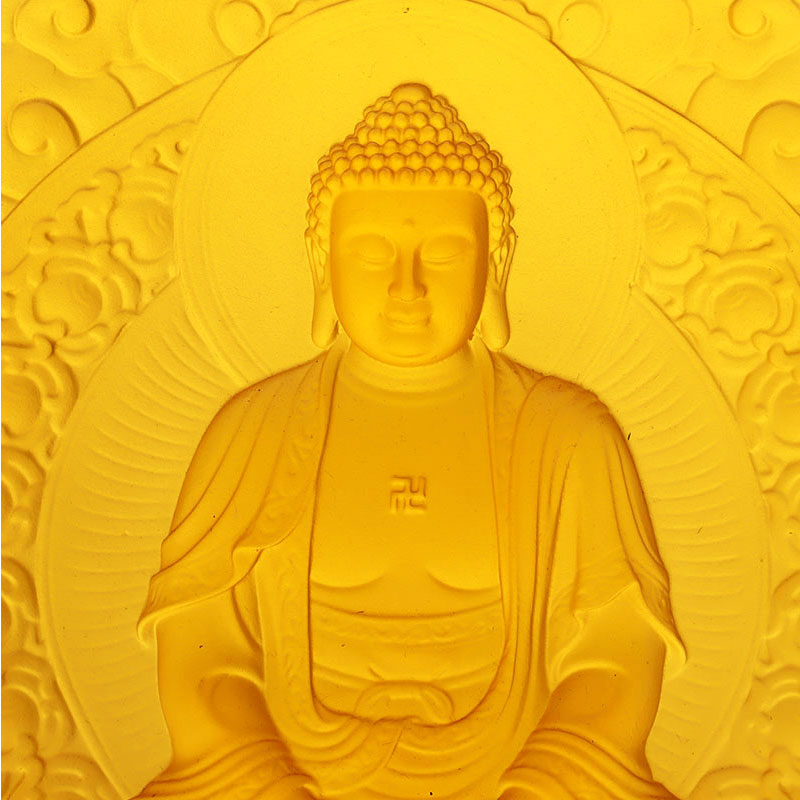 Dekoratívna tehla Amitabha Buddha Liuli