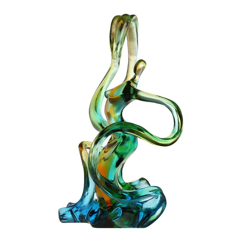 Bytová dekorácia farebné sklenené ozdoby