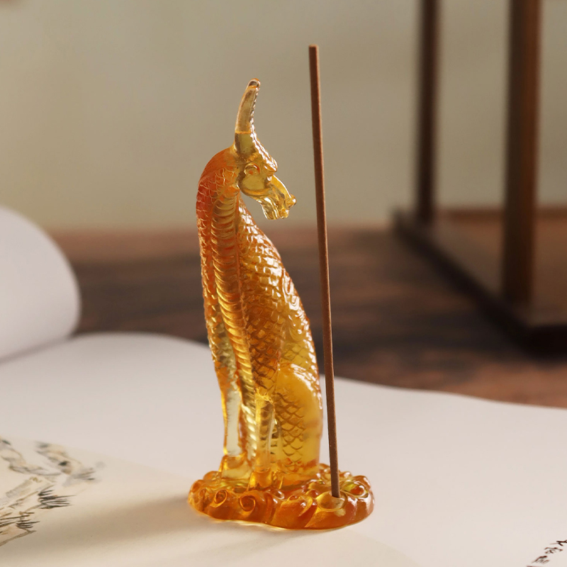 Sklenený držiak na vonné tyčinky Kirin