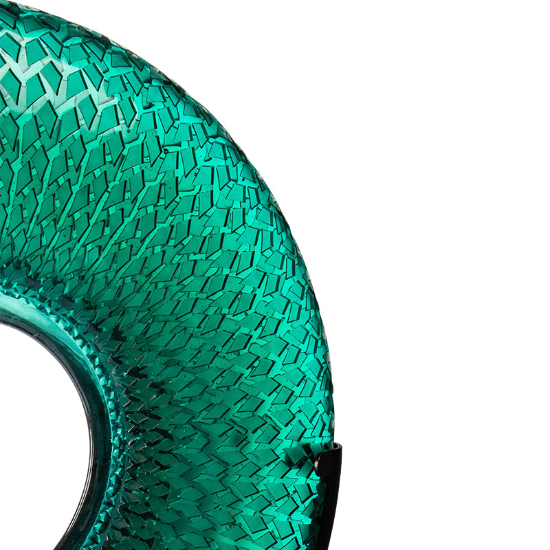 Kruhové kotúče s bambusovými listami