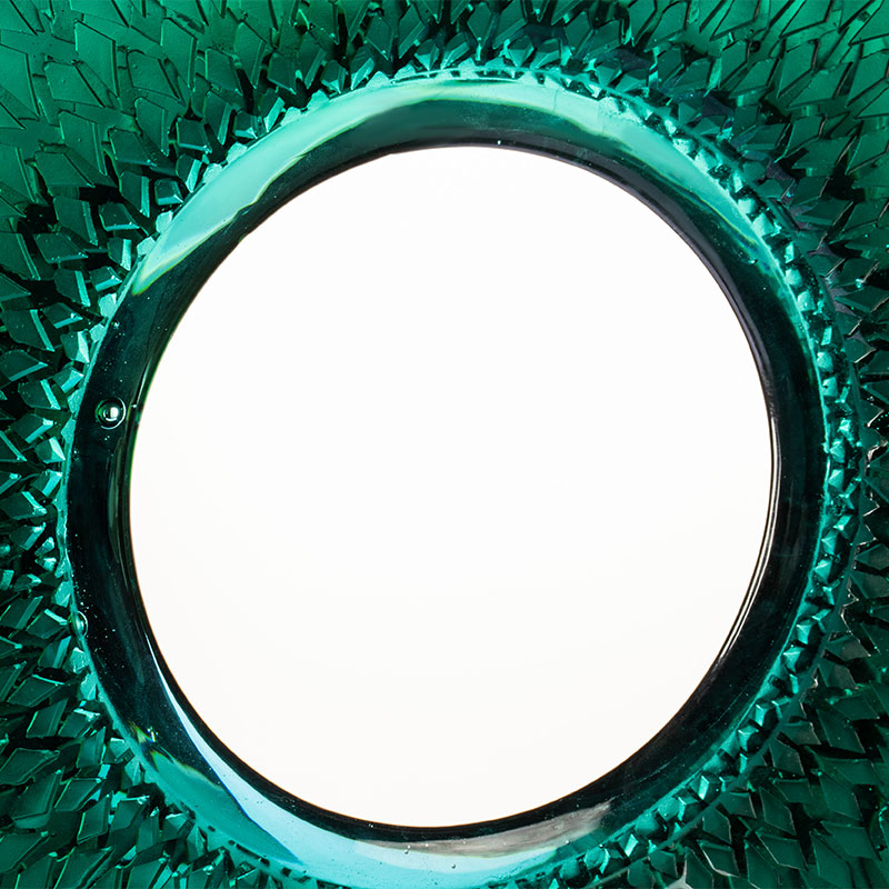 Kruhové kotúče s bambusovými listami