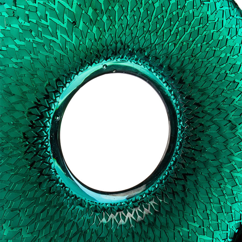 Kruhové kotúče s bambusovými listami